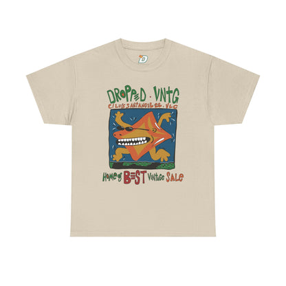'Dropped Star' Tee - Valencia Retro Streetwear Comfy 90s Heavy Cotton T- shirt