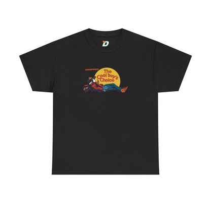 'Cool Boy's Choice' Tee - Dropped Retro Streetwear Comfy 90s Heavy Cotton T- shirt