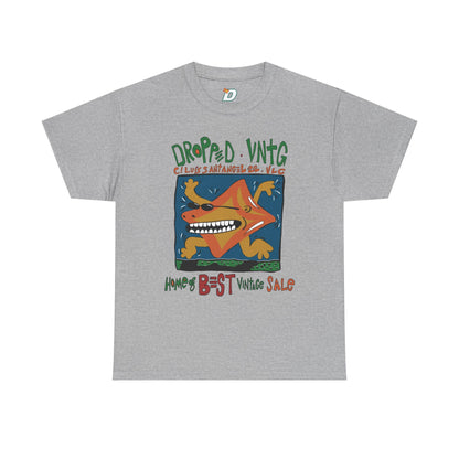 'Dropped Star' Tee - Valencia Retro Streetwear Comfy 90s Heavy Cotton T- shirt
