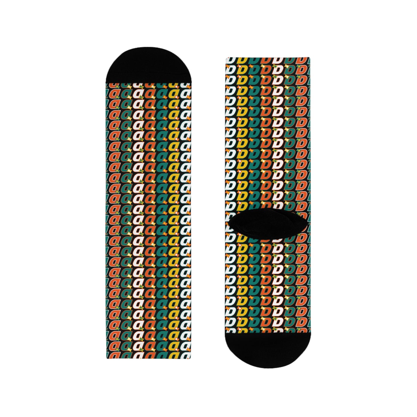 DDDDD - Dropped Retro Sublimation Crew Socks