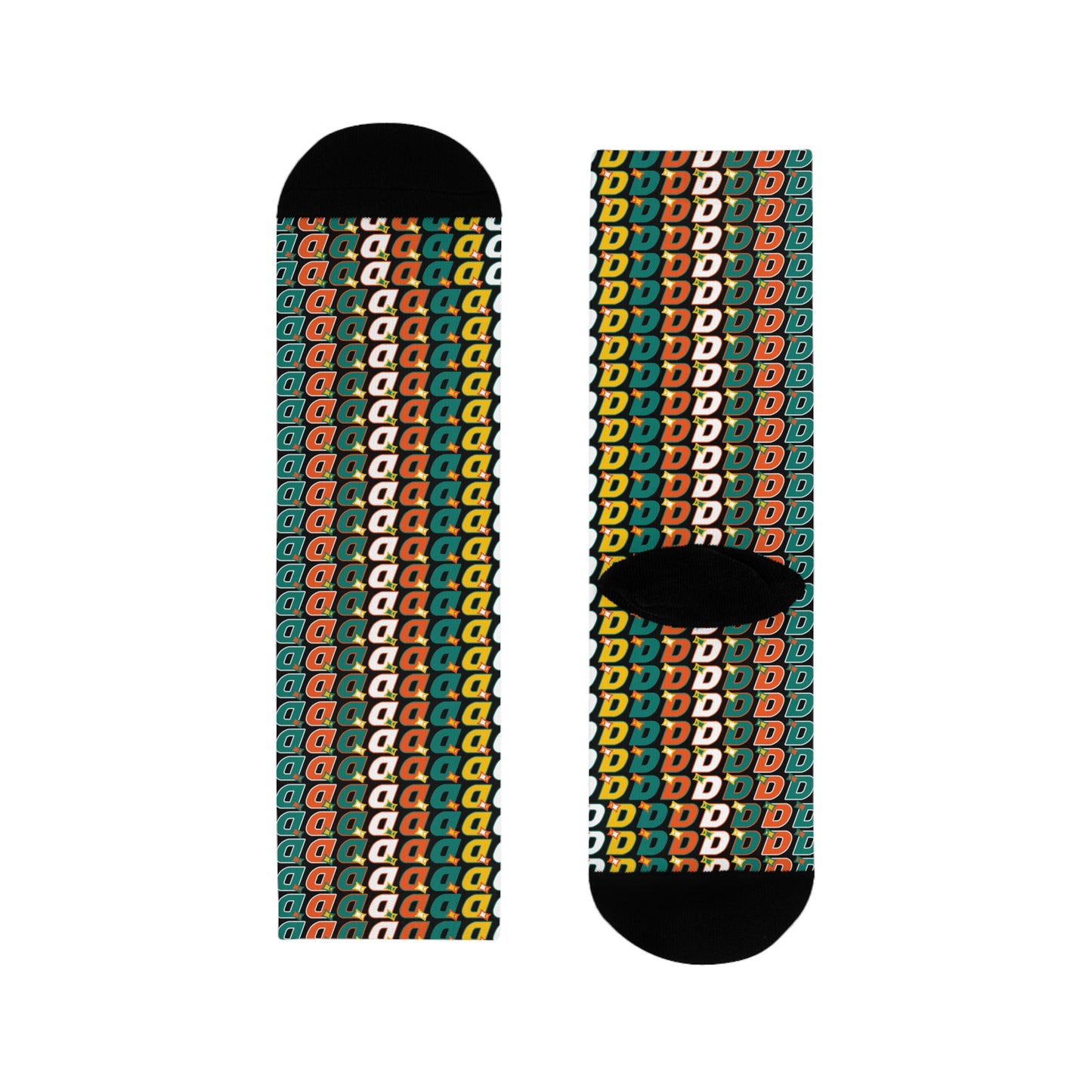 DDDDD - Dropped Retro Sublimation Crew Socks